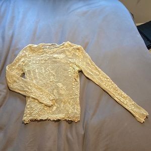 Net mesh long sleeve top!